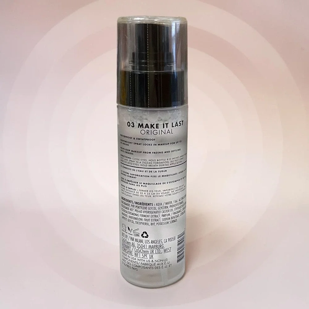 Milani Make It Last Original Setting Spray 2 Pack Prime Hydrate Set 2.03 Oz Ea